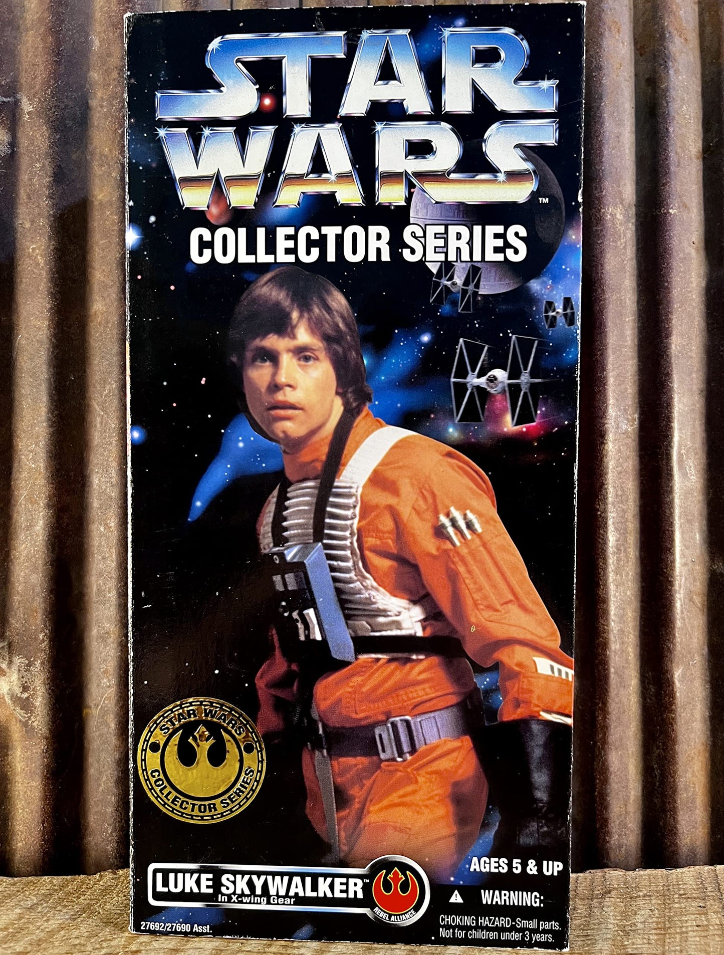 STAR WARS 12" Luke Skywalker Doll Figure in X-Wing Gear, Model 27692, Plastic, Medium Size