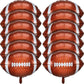 Football Balloons Football Party Balloons Football Shaped Aluminum Foil Balloons For Sport Themed Football Themed Birthday Party Decor, 26 Inch(12 Pieces)
