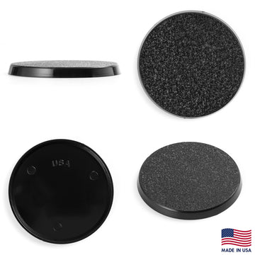 Easypegs 50Mm Textured Plastic Round Bases Or 1.96 Inch Wargames Table Top Games 100 Count