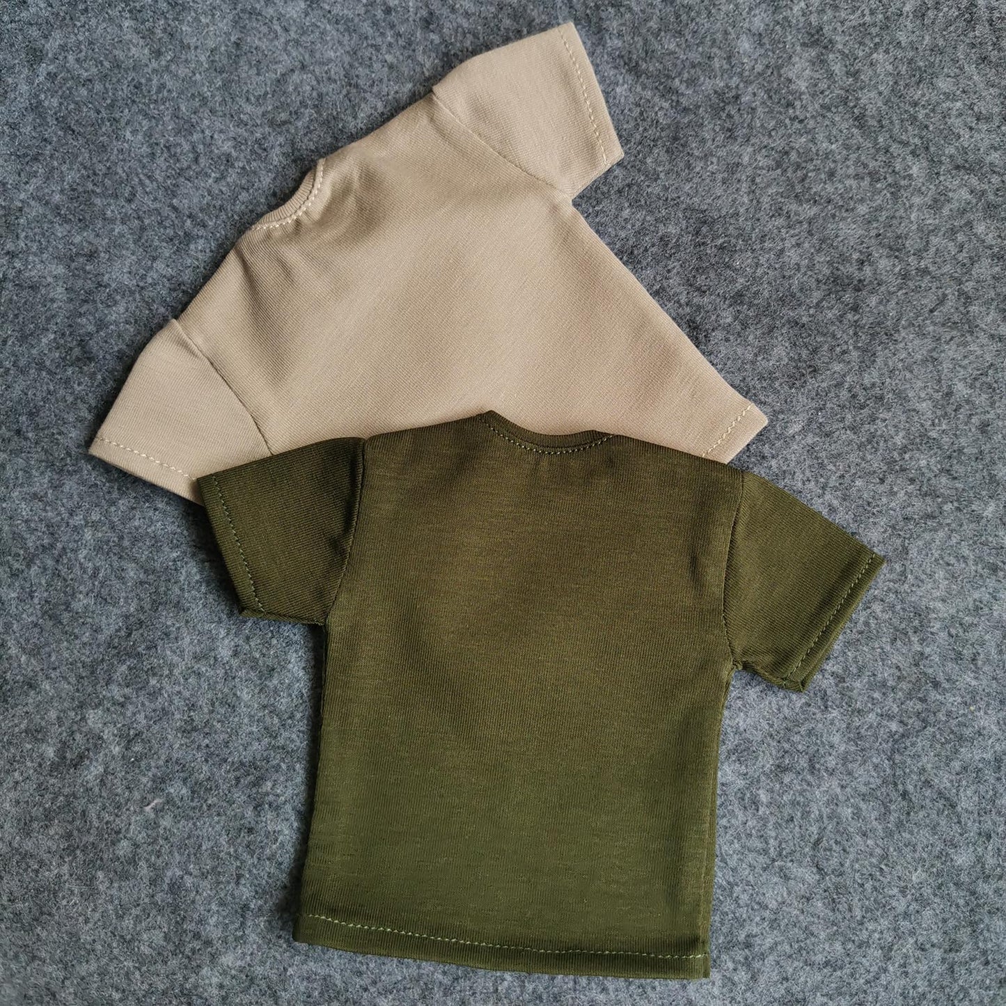 1/6 Custom Scale 2X T-Shirt Clothes for 12'' Male Action Figure Doll Clothes Toy (Brown+Green)