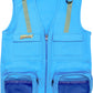 Eagle Eye Explorer M/L Combination Set Fits Youth Sizes 8-12: 1 Light Blue Cargo Vest For Kids With Reflective Safety Straps & 1