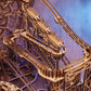 Wood Trick Wooden Marble Run Electric Motorized - 3D Wooden Puzzles For Adults And Kids To Build - 15X14 In - Roller Coaster Wooden Model Kits For Adults And Teens To Build