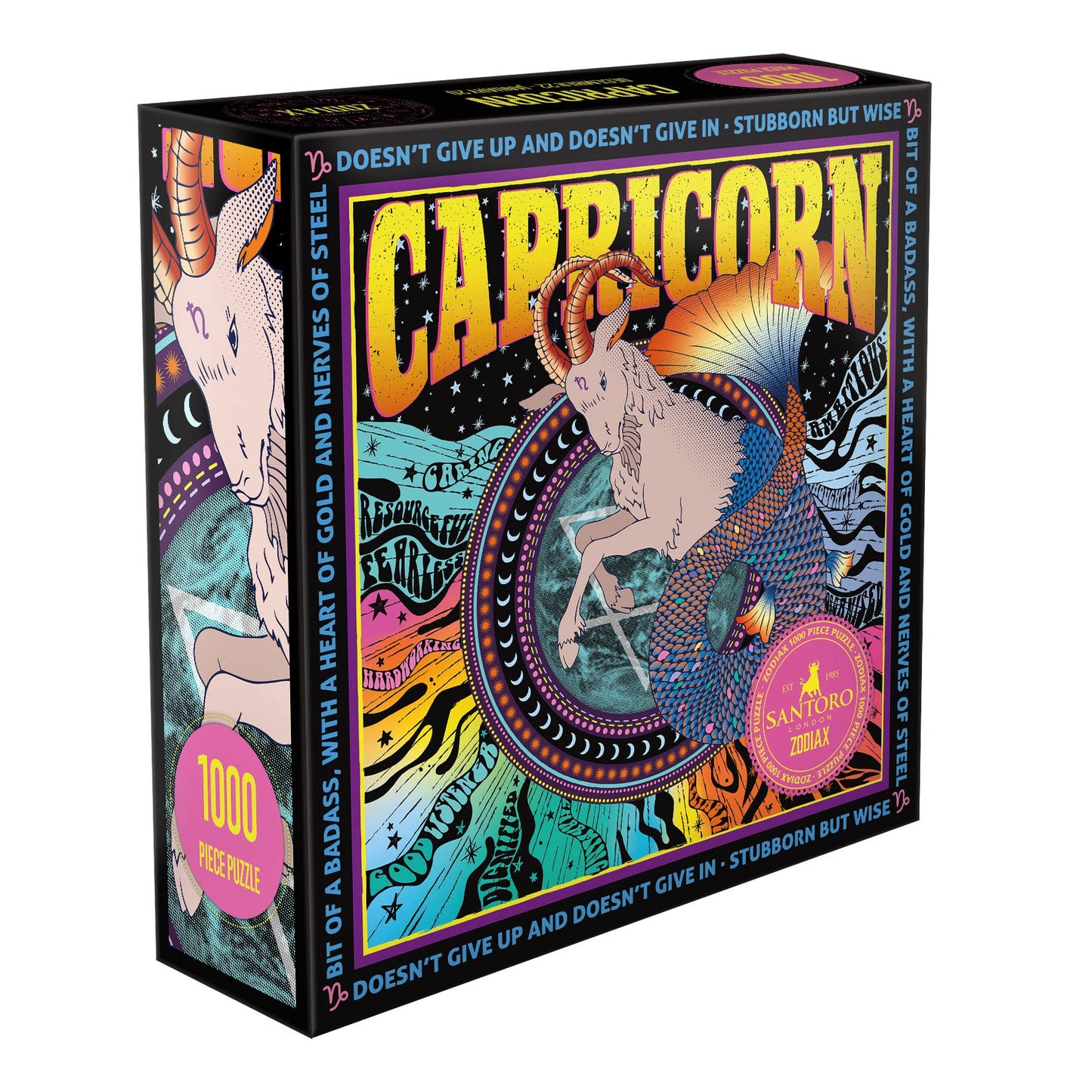 Santoro Zodiax - 1000 Piece Jigsaw Puzzle - Capricorn - Fun Birthday Gift For Kids, Adults | Astrology Gifts For Women And Men |