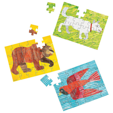 Fun Express - Brown Bear Puzzles For Birthday - Toys - Games - Puzzles - Birthday - 12 Pieces