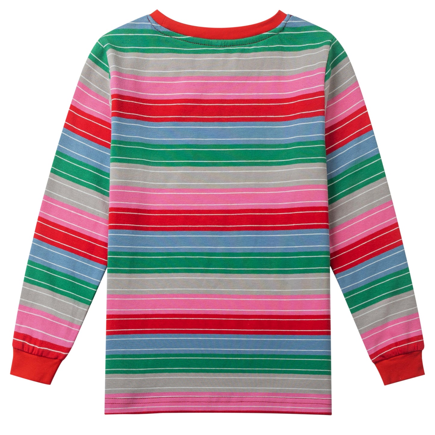 Tuoweey Halloween Costume For Kids Top Shirts,Baby Boys Girls Long Sleeve Cotton Rainbow Striped T-Shirts (B-Striped, 7-8 Years)
