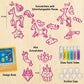 Imagimake Unicorn Window Art Painting Kit - Suncatcher Craft Supplies for Girls Ages 5-8, Perfect Birthday Gift for Kids