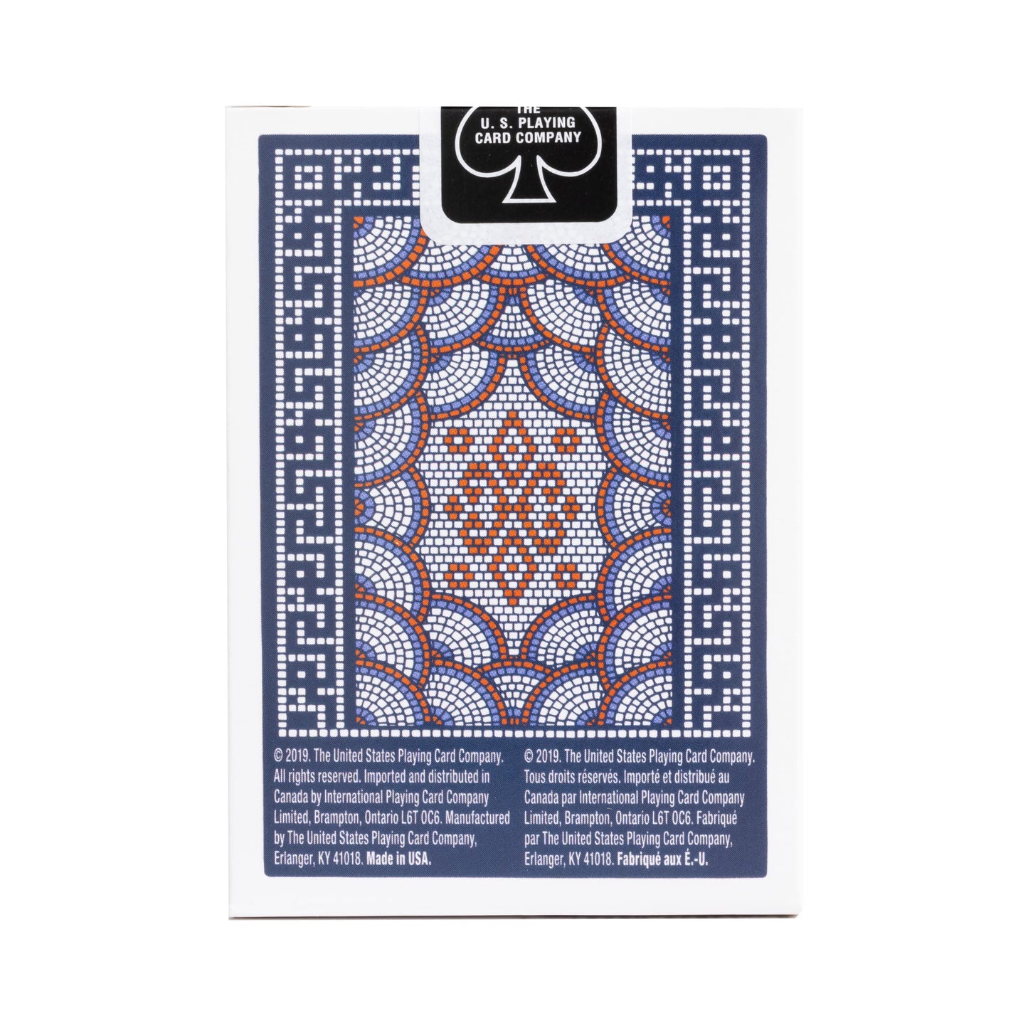 Bicycle Mosaique Playing Cards - Small Blue Cardboard Deck - Model INT02491