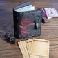 Forged Dice Co. Book Of Incantations Spell Card Book - Dragon Edition - Black With Red Foil