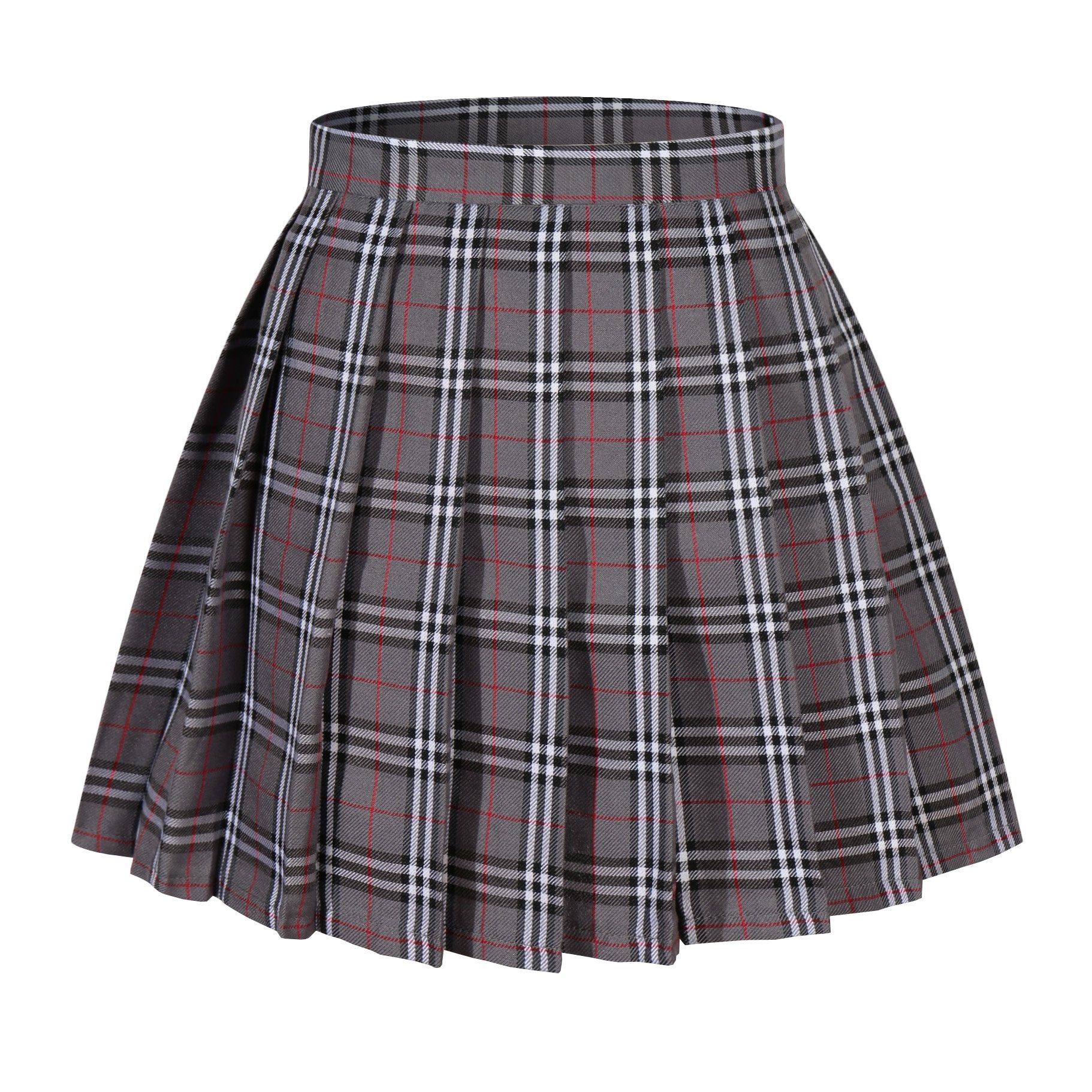 Beautifulfashionlife Girl'S Japan Cosplay Anime Costumes Skirts (S, Grey Mixed White)