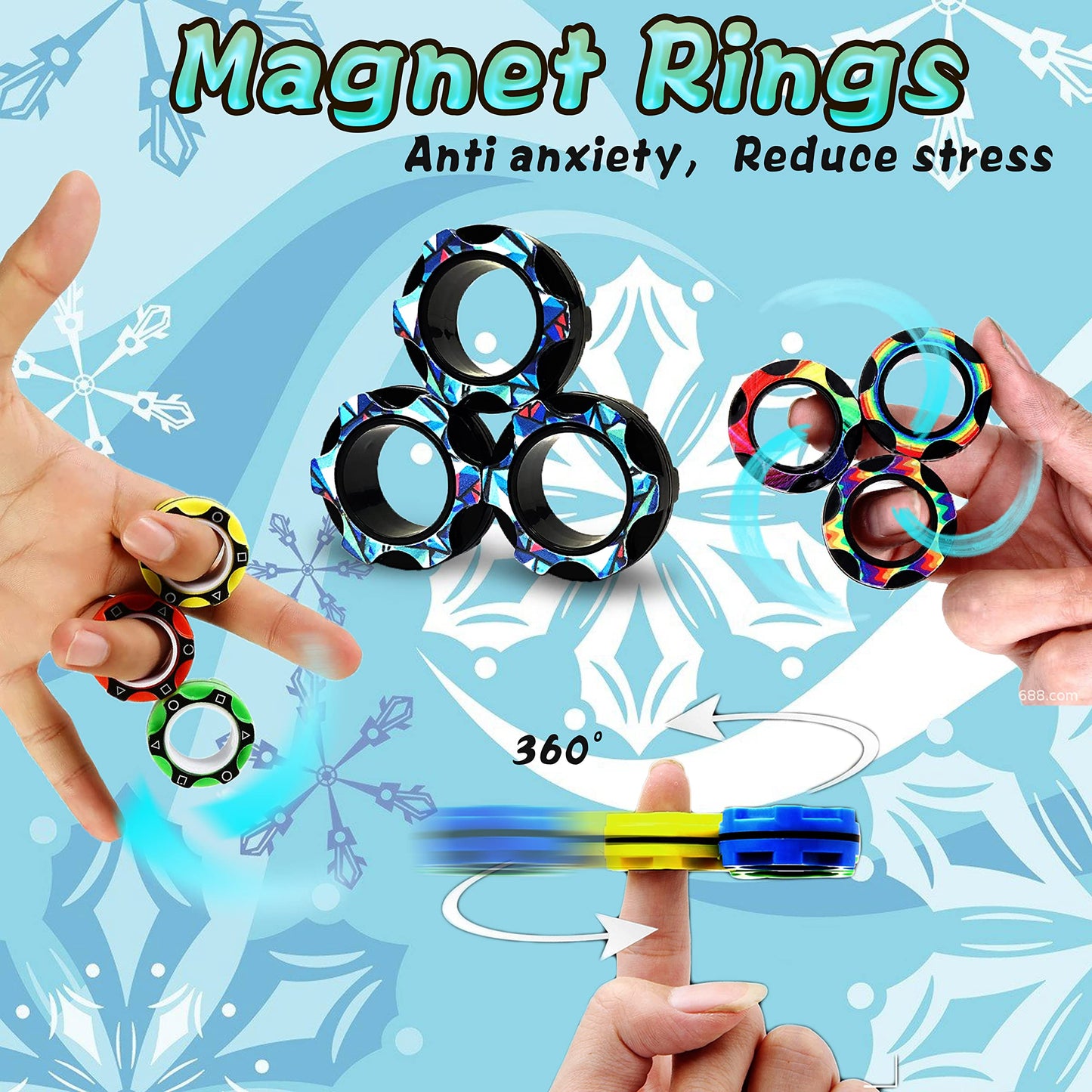 Dr.Kbder Fidget Toys Adults Set, Easter Basket Stuffers For Kids Teen Autism Sensory Toys Pack With Figette Cube Figits Ring Classroom Adhd Stress Relief Toys, Cool Gadget Desk Spinner Toy