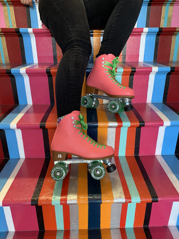Moxi Beach Bunny Roller Skates - Fashionable Womens Roller Skates | Watermelon | Size 9