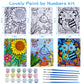 3 Pack Paint By Numbers For Kids Ages 8-12, 10*8''Color By Number For Kids Framed Canvas With 18 Acrylic Paint Pots And 6 Brushe