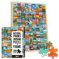 National Parks Puzzle for Adults with Frame 1000 Pieces, Hand-Drawn Illustrations of National Parks, Zion, Yellowstone, Yosemite