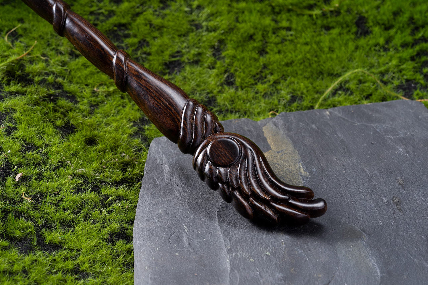 Handicraftviet - Wooden Wizard Wand 15 Inch, Magic Wand Real Wood/Collectible Cosplay Magic Wand/Magical Gift For Halloween, Chr
