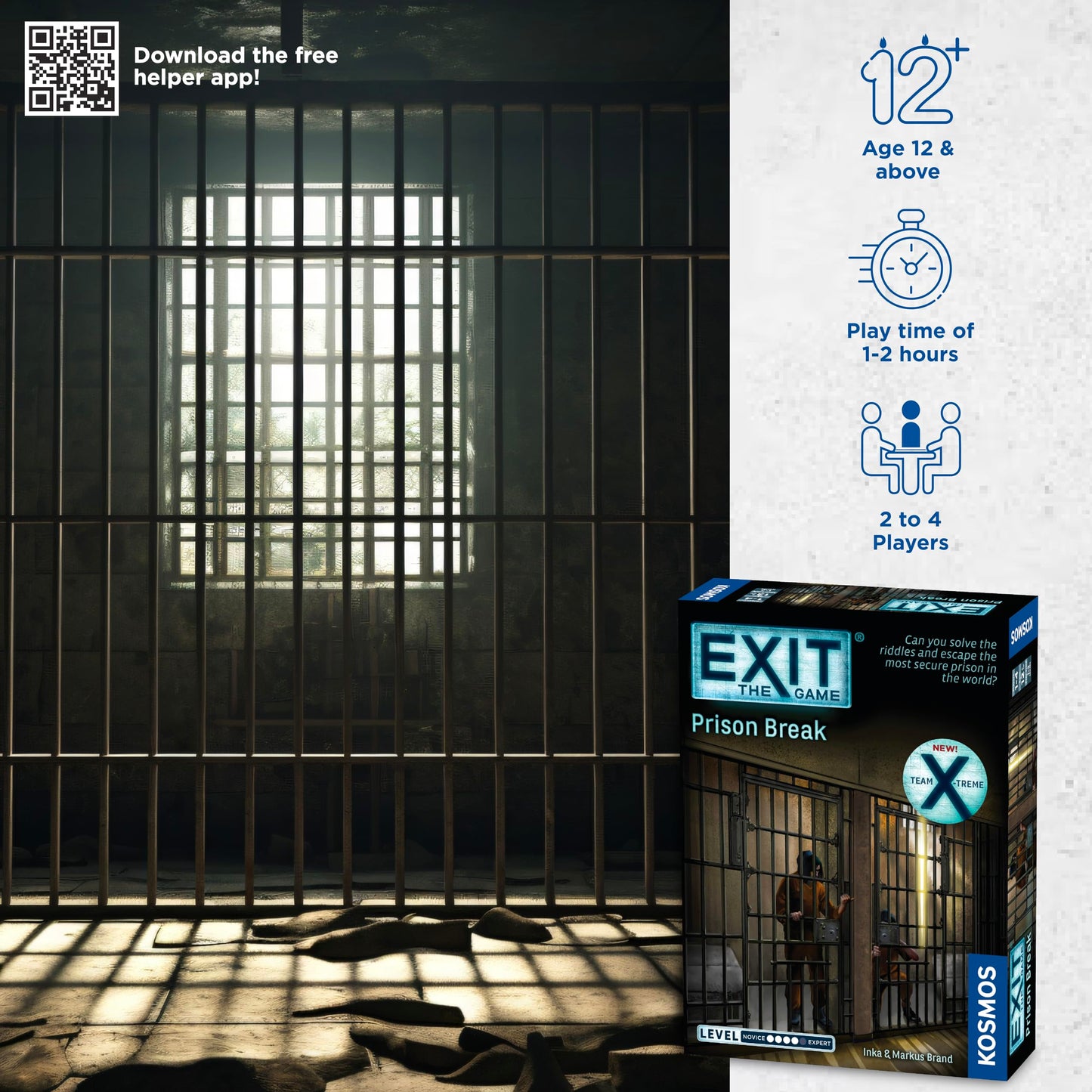 Thames & Kosmos EXIT: The Game - Prison Break, Cardboard, Multicolor, Model 692884