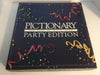 Pictionary Party Edition Board Game - Blue, 15.5"x15.5"x2", Fun Family Activity