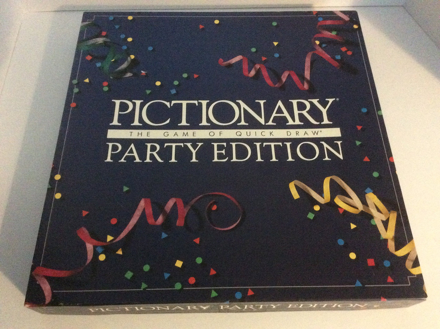Pictionary Party Edition Board Game - Blue, 15.5"x15.5"x2", Fun Family Activity