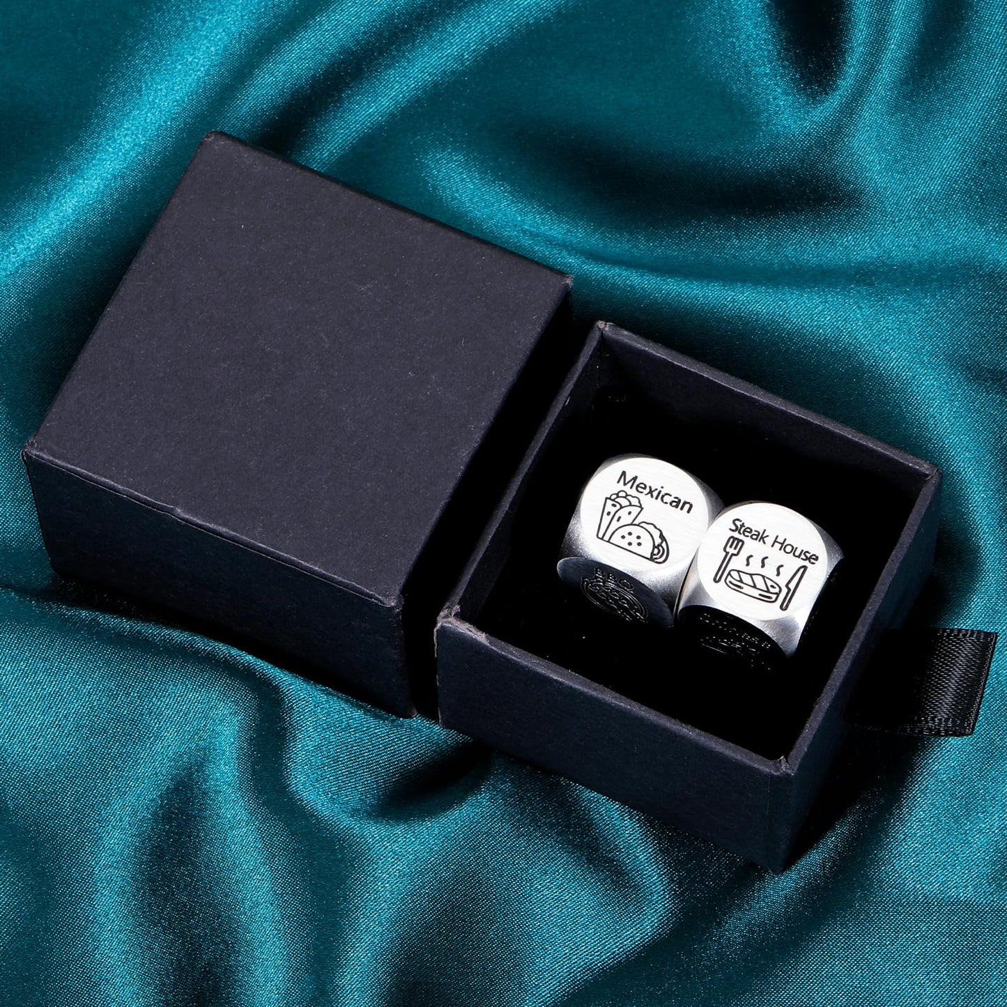 Date Night Ideas Food Dice Gifts for Boyfriend Girlfriend Couples Christmas Stocking Stuffers for Adults Valentines Day 1 Year A