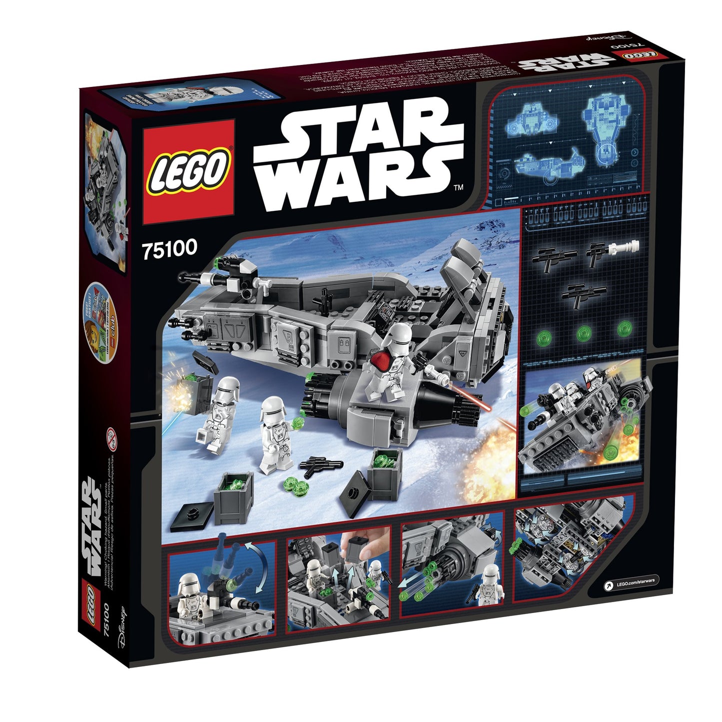 LEGO Star Wars First Order Snowspeeder Building Kit 75100 - Multi-colored, One Size, Plastic