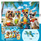 300 Piece Puzzles for mature-themeds Cute Beach Dog Jigsaw Puzzle for mature-themeds Children Seniors Large Piece Animal Puzzle for Kids Ages 8-10 10-12 Challenging Funny Corgi Puzzle Family Game Great Gift 20.5*15in