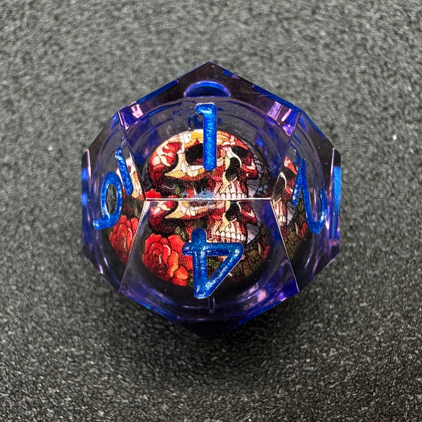 HAOMEJA Skull D&D Monster Resin Dice Set DND Skeleton 7 PCS Sharp Edges Dice with Gift Bag Apply to Dungeons and Dragons Role Pl