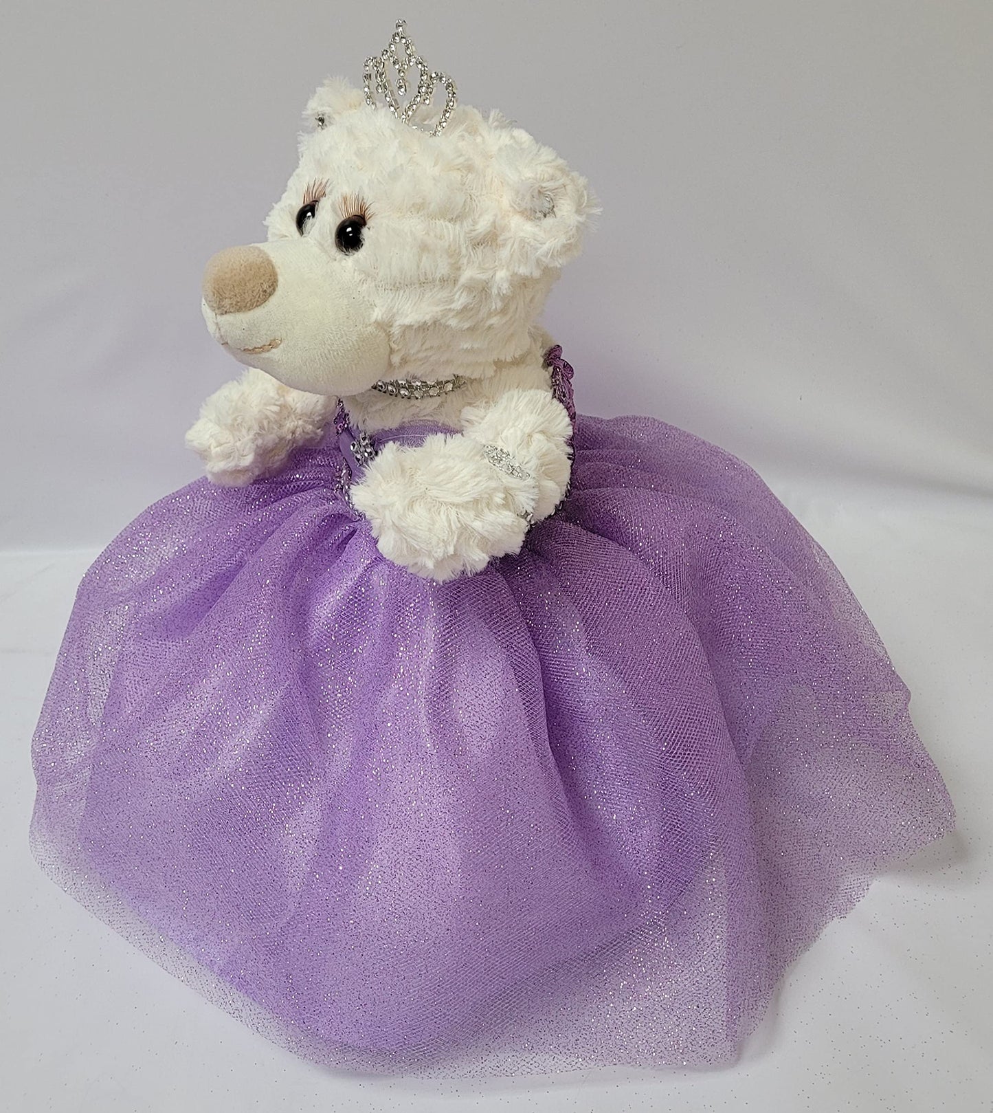 Kinnex Collections Since 1997 12' Quince Anos Quinceanera Last Doll Teddy Bear With Dress (Centerpiece) ~ Arc09831-5 (Lavender)