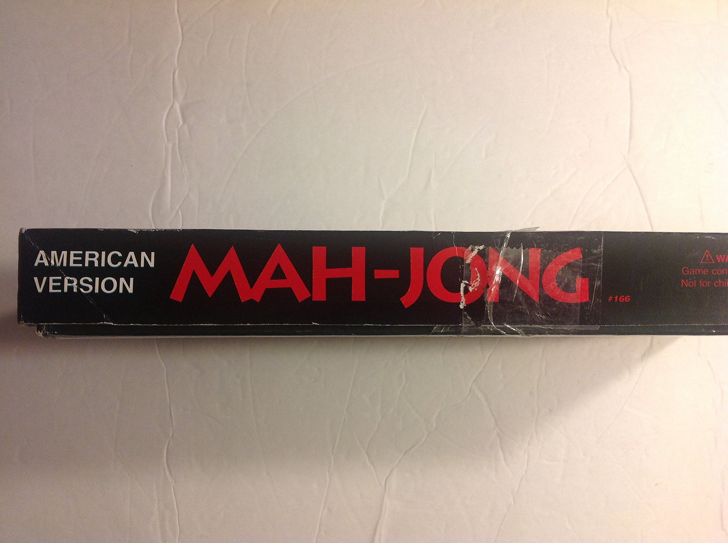 John N. Hansen Co. Travel Mah Jong - Small Wooden Game Set, Red/Blue/Yellow, Model 166