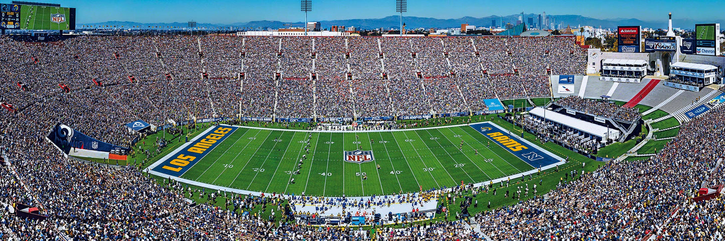 MasterPieces 1000 Piece Sports Jigsaw Puzzle - NFL Los Angeles Rams Center View Panoramic - 13x39
