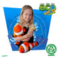 Ecobuddiez - Clown Fish From Deluxebase. 15 Inch Clown Fish Plush Toy. Eco Friendly Child Safe Fish Stuffed Animal Made From Recycled Plastic Bottles.
