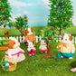 Li'l Woodzeez FitzMoo Cow Family Set - 7 Flocked Posable Figures - Multicolor - Gift Toy for Kids Age 3+ - Model WZ6724Z