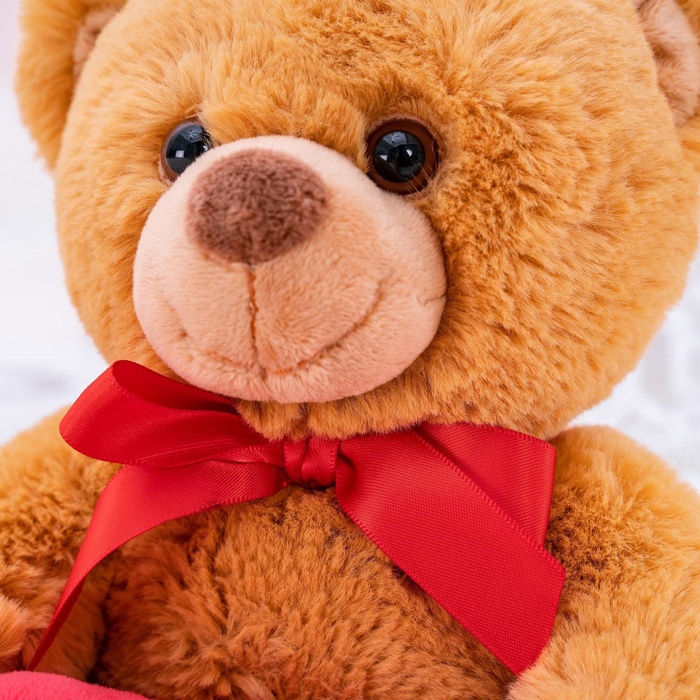 Stuffed Animal Teddy Bear  Holding Love Heart Plush Bears  I Love You Mom  Valentine's Day Gift  Love Gift for Mom  Girlfriends  Baby  8 inches