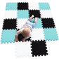 Mqiaoham® 18 Pieces Puzzle Play Mats, Soft Baby Play Mat, Kids Interlocking Foam Floor Tiles, Toddlers Carpet Playmats G301018-101104108