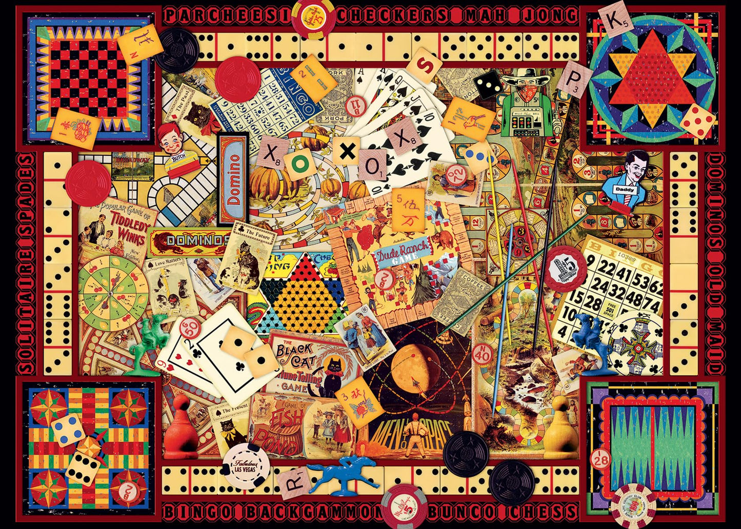 Ravensburger Vintage Games - 1000 Piece Jigsaw Puzzle For Adults | Unique Pieces | Softclick Technology | Perfect Group Activity