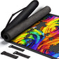 YUPYY Puzzle Mat Roll Up - Large 46"x26" Rubber Organizer for Up to 1500 Pcs, Black, No Creases for Jigsaw Puzzles