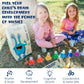 MINIARTIS Desk Bells Set - 8 Notes Colorful Metal Hand Bells with 15 Songbook - Educational Musical Toy for Toddlers
