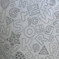 The Coloring Table - Learning Fun Design - Square Tablecloth - Fabric Coloring Tablecloth - Colorable Designs - Washable And Reu