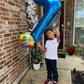 Metallic Blue Number 7 Balloon 40 Inch, 7 Balloon Number, 7Th Birthday Decorations, Navy Blue Party Supplies For Boys Girls