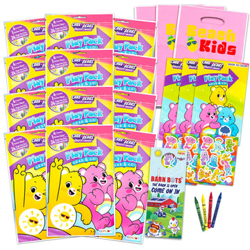 Care Bears Ultimate Party Favors Packs -- Bundle Includes 12 Sets with Stickers, Coloring Books, Stamper and Crayons (Party Supp