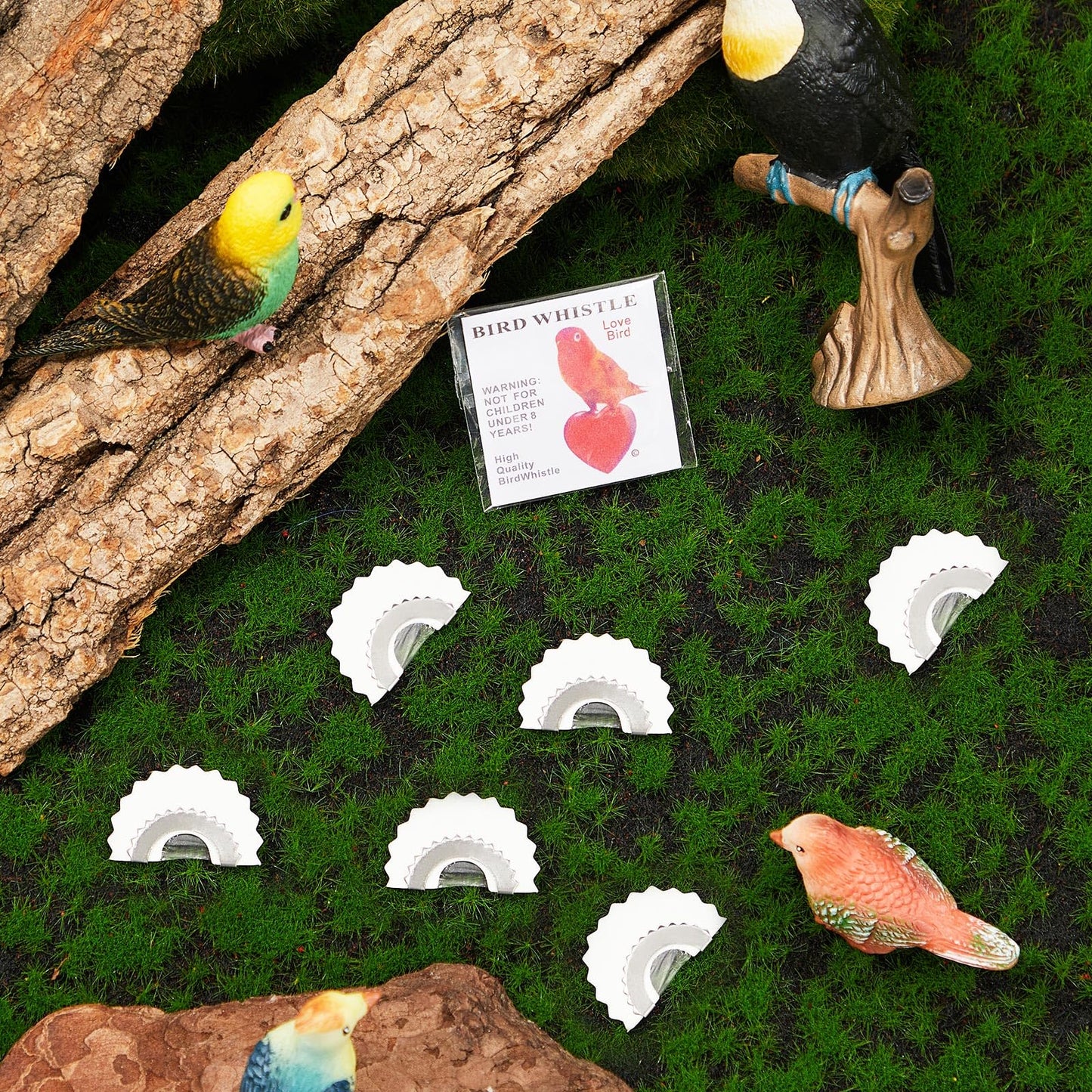 Sonwyoung 10 Pcs Bird Whistle Toys Magic Bird Caller Tongue Tweeting Noisemaker Whistle Tricks Gag Toys