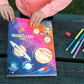 Eeboo: Solar System Sketchbook/60 Pages, Multicolor, Inspires Artists Of All Ages, Allows Doodling, Coloring, Sketching, Or Crea