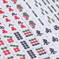 Yellow Mountain Imports Celestial Opal Mahjong Set - 146 Tiles, Large, Melamine, Blue Vinyl Case, For Chinese Style Gameplay