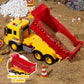 JOYIN 3 Pack Construction Toy - Excavator, Dump Truck and Loader, Moveable Claw & Lifting Back, Construction Truck Toy, Christma