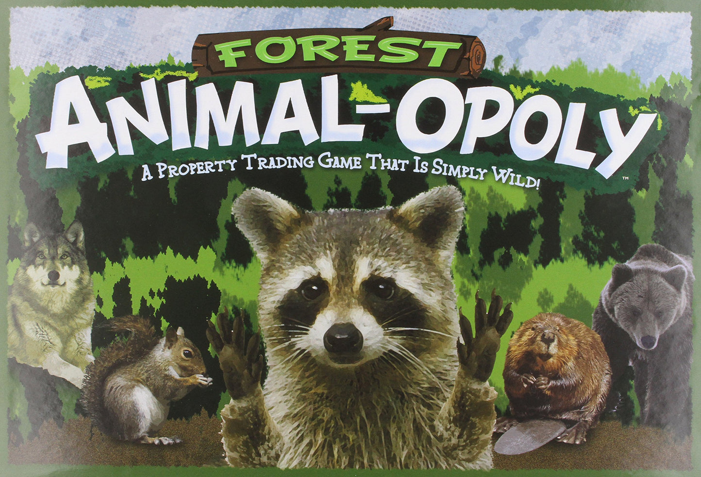 Late for the Sky Forest Animal-opoly Board Game - Cardboard, Green and Brown, Model 5514849