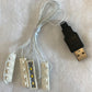 White led Light 4 1x4 Brick for Lego USB Connected for Lego