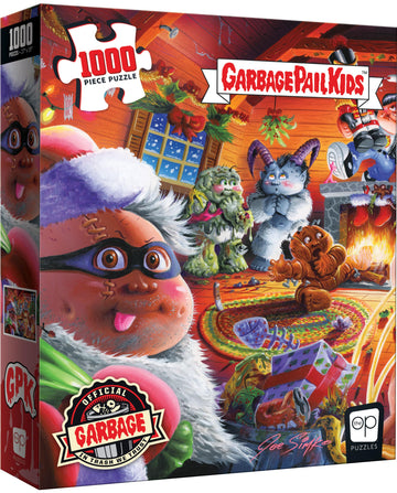 Garbage Pail Kids “Wreck The Halls” 1000 Piece Jigsaw Puzzle | Collectible Puzzle Artwork Featuring Original Gpk - Chris Mess, Drippy Dan, And More | Officially-Licensed Gpk Puzzle & Merchandise