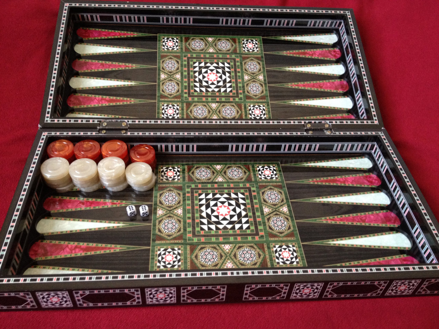 Yenigun Turkish Backgammon Game Board Set Tavla Him