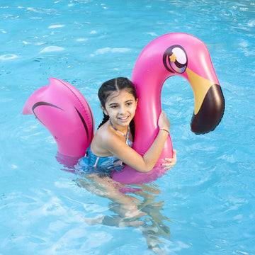 Poolcandy Inflatable Animal Pink Swim Noodle Miami Flamingo