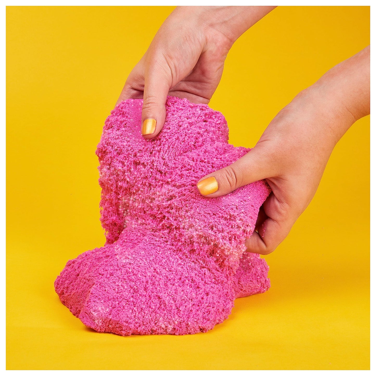 Kinetic Sand, Crystal Pink 2lb Bag of All-Natural Shimmering Play Sand for Squishing, Mixing and Molding, Sensory Toys for Kids