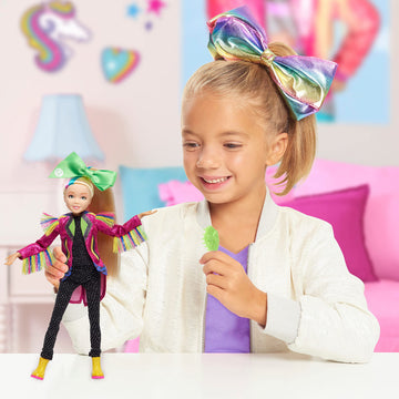 Jojo Siwa 10 Inch Singing Doll, Sings Hit Song Titled 'Non-Stop', Pink Jacket With Rainbow Fringe, Kids Toys For Ages 6Up By Just Play