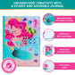 Decorably Glittery A5 Mermaid Locking Journal For Girls 6-8 With Lock Code And Music, 80 Sheets Mermaid Notebook Little Girl Dia